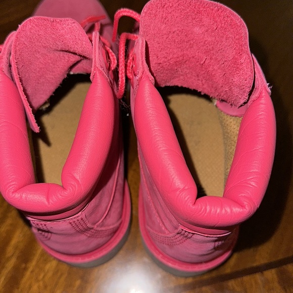 ‼️awesome Timberland Pink Boot women size 6/ big kid size 4 - Picture 8 of 10